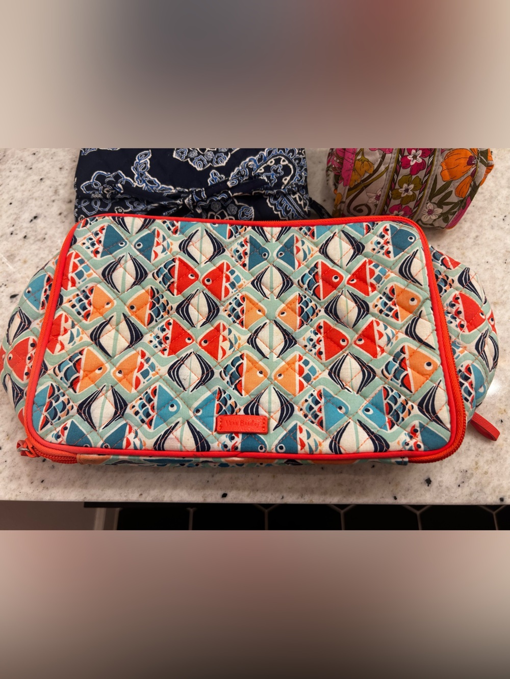 Vera Bradley Go Fish Cosmetic Bag